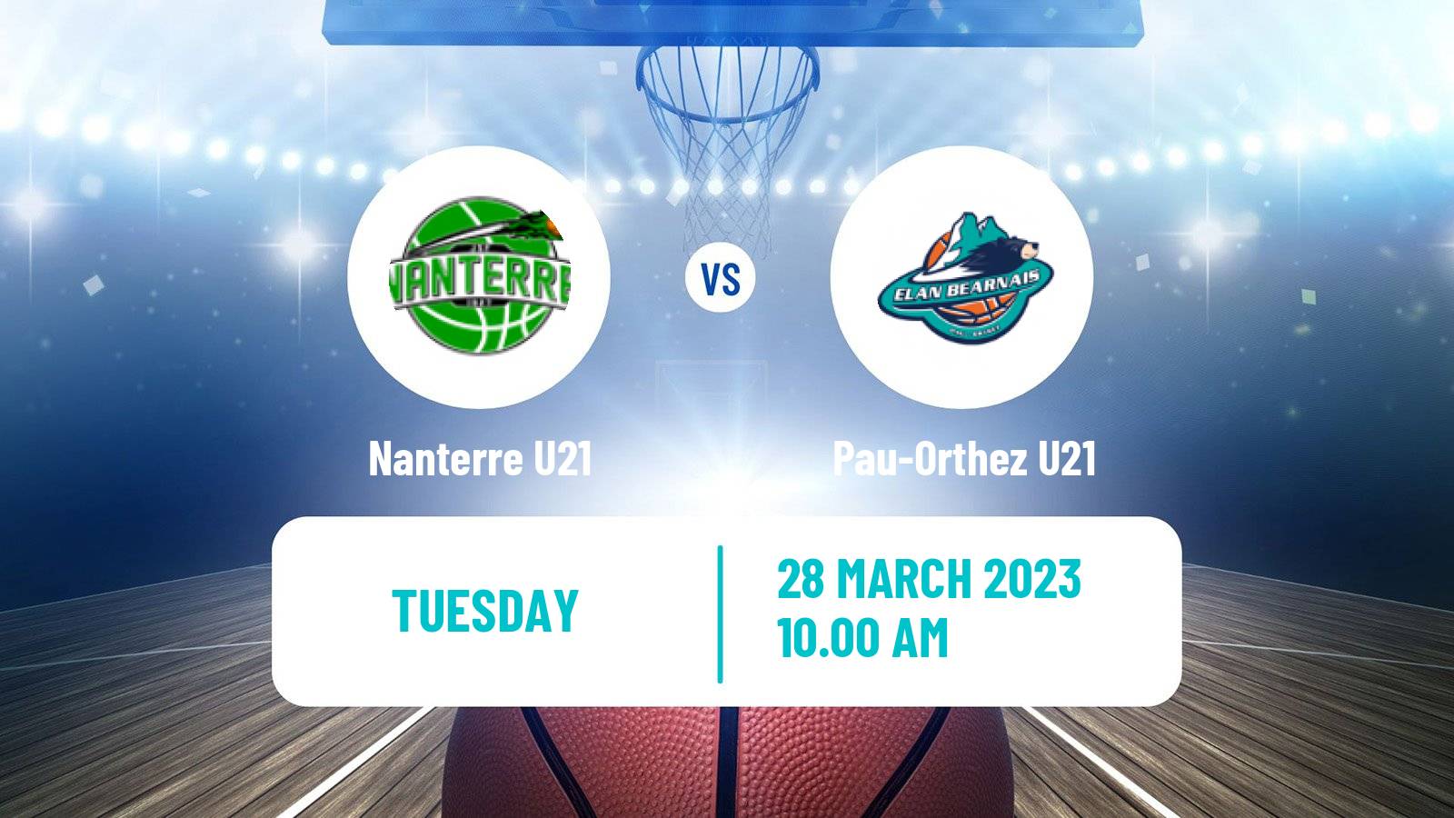 Basketball French Espoirs U21 Basketball Nanterre U21 - Pau-Orthez U21
