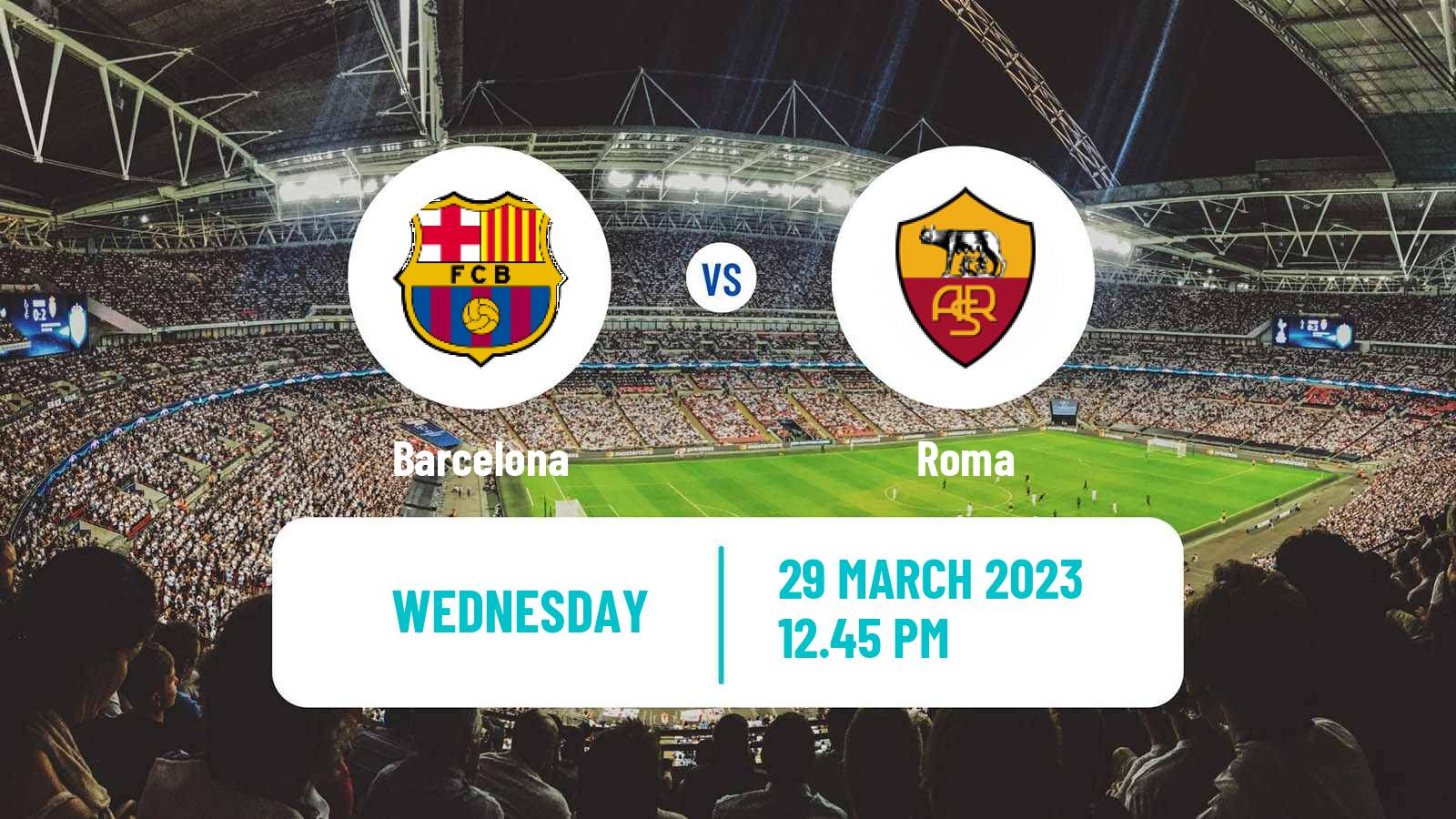 Soccer UEFA Champions League Women Barcelona - Roma