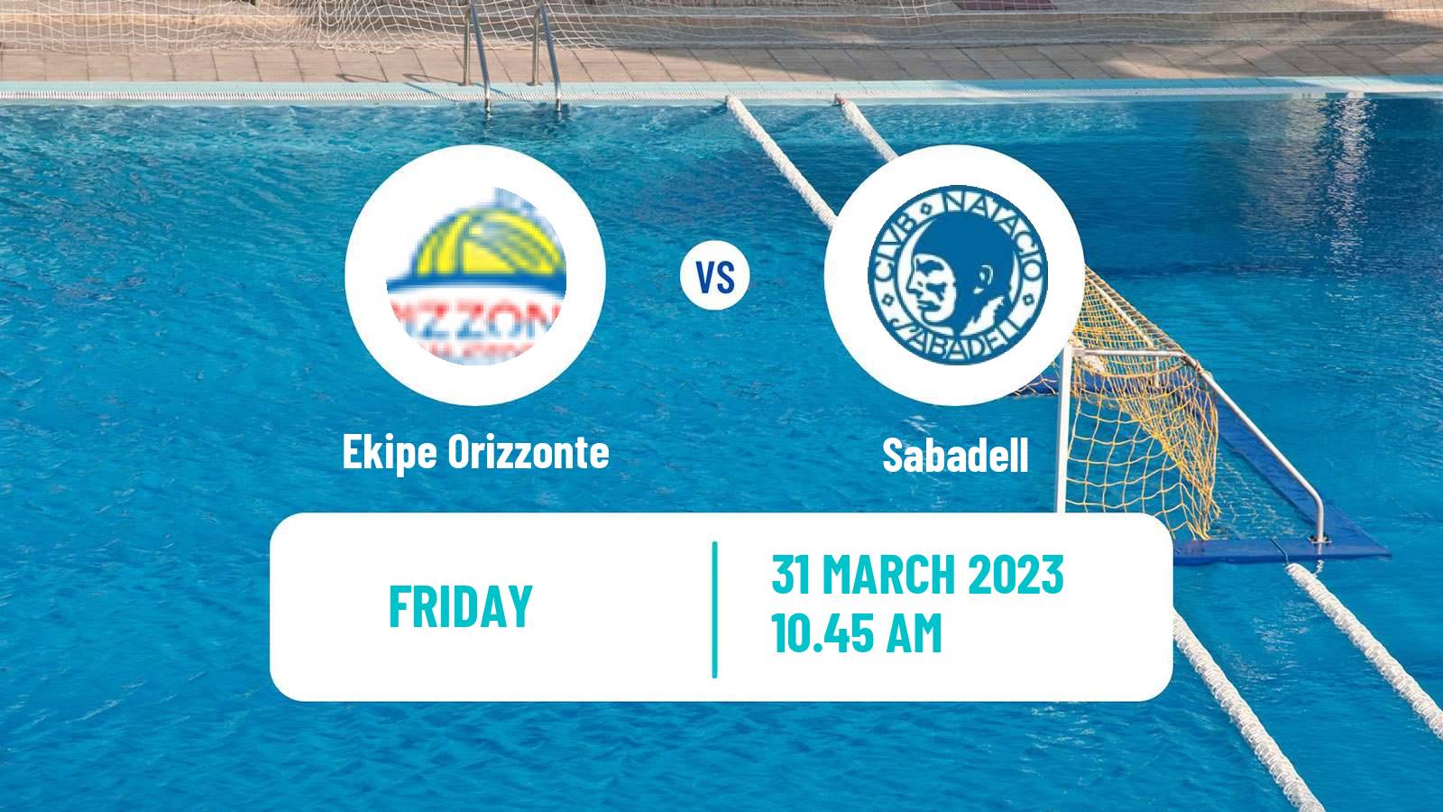 Water polo Champions League Water Polo Women Ekipe Orizzonte - Sabadell