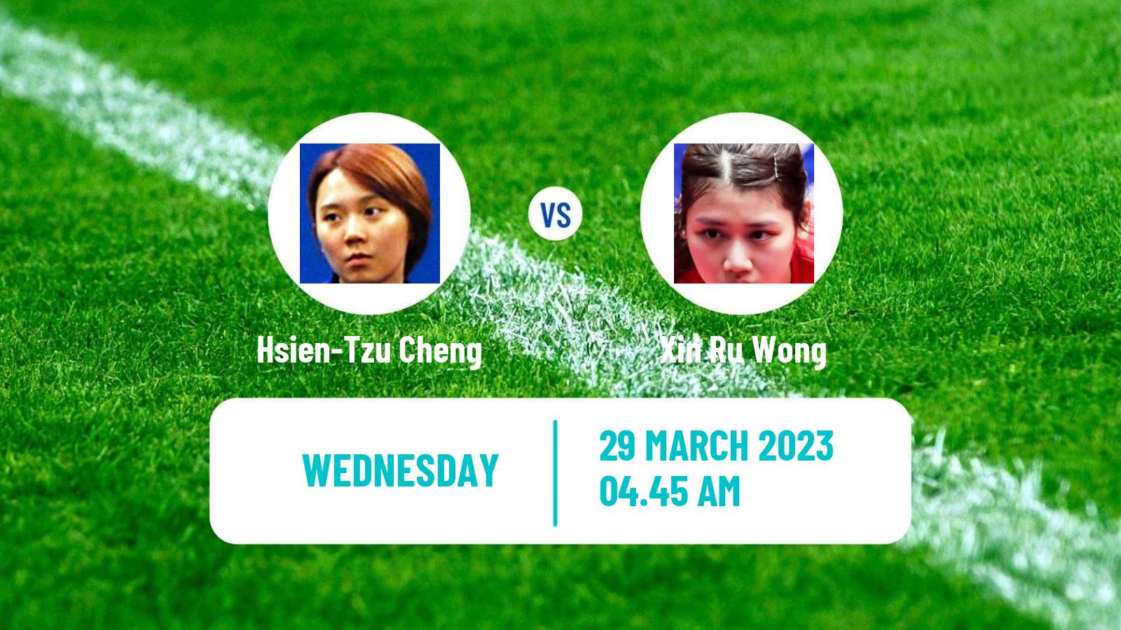 Table tennis Table Tennis Hsien-Tzu Cheng - Xin Ru Wong