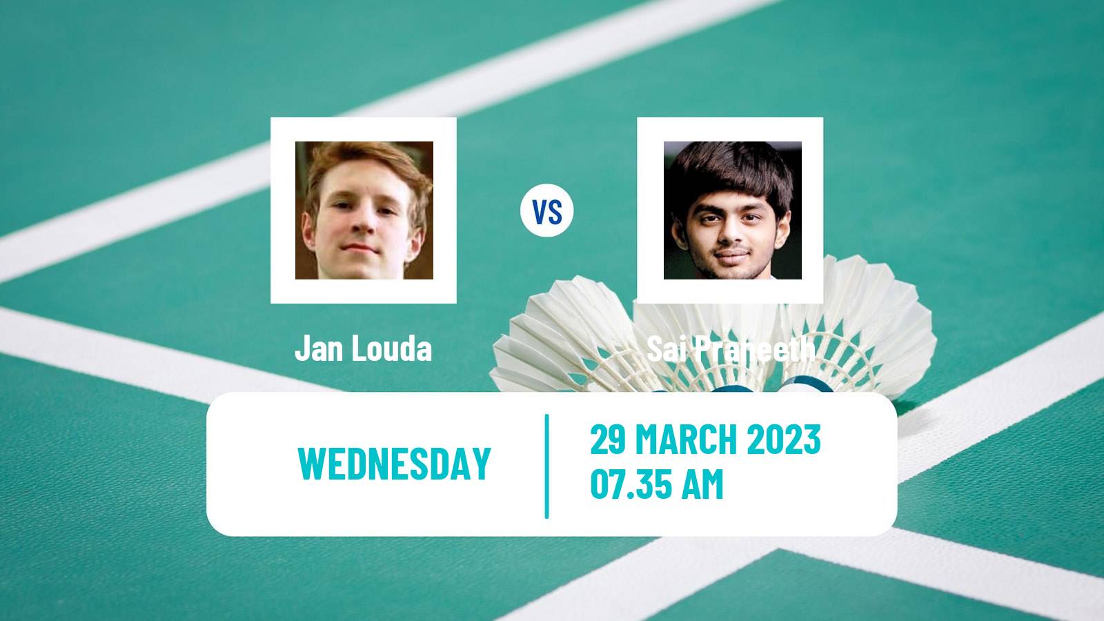 Badminton Badminton Jan Louda - Sai Praneeth