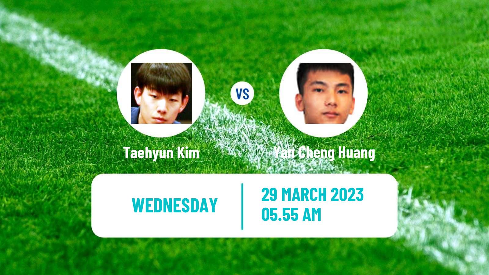 Table tennis Table Tennis Taehyun Kim - Yan Cheng Huang