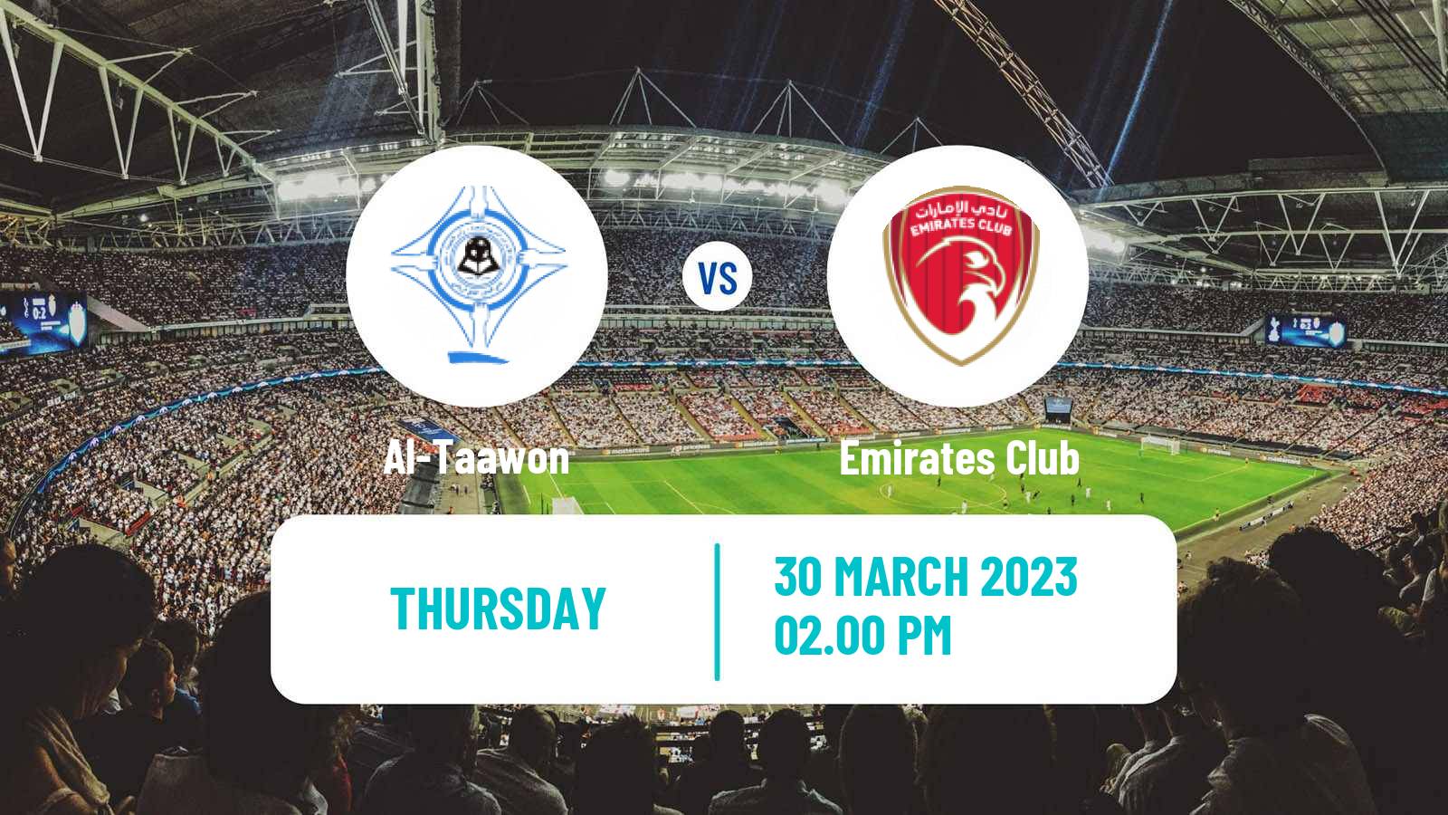 Soccer UAE Division 1 Al-Taawon - Emirates Club