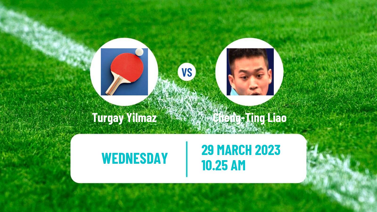 Table tennis Table Tennis Turgay Yilmaz - Cheng-Ting Liao