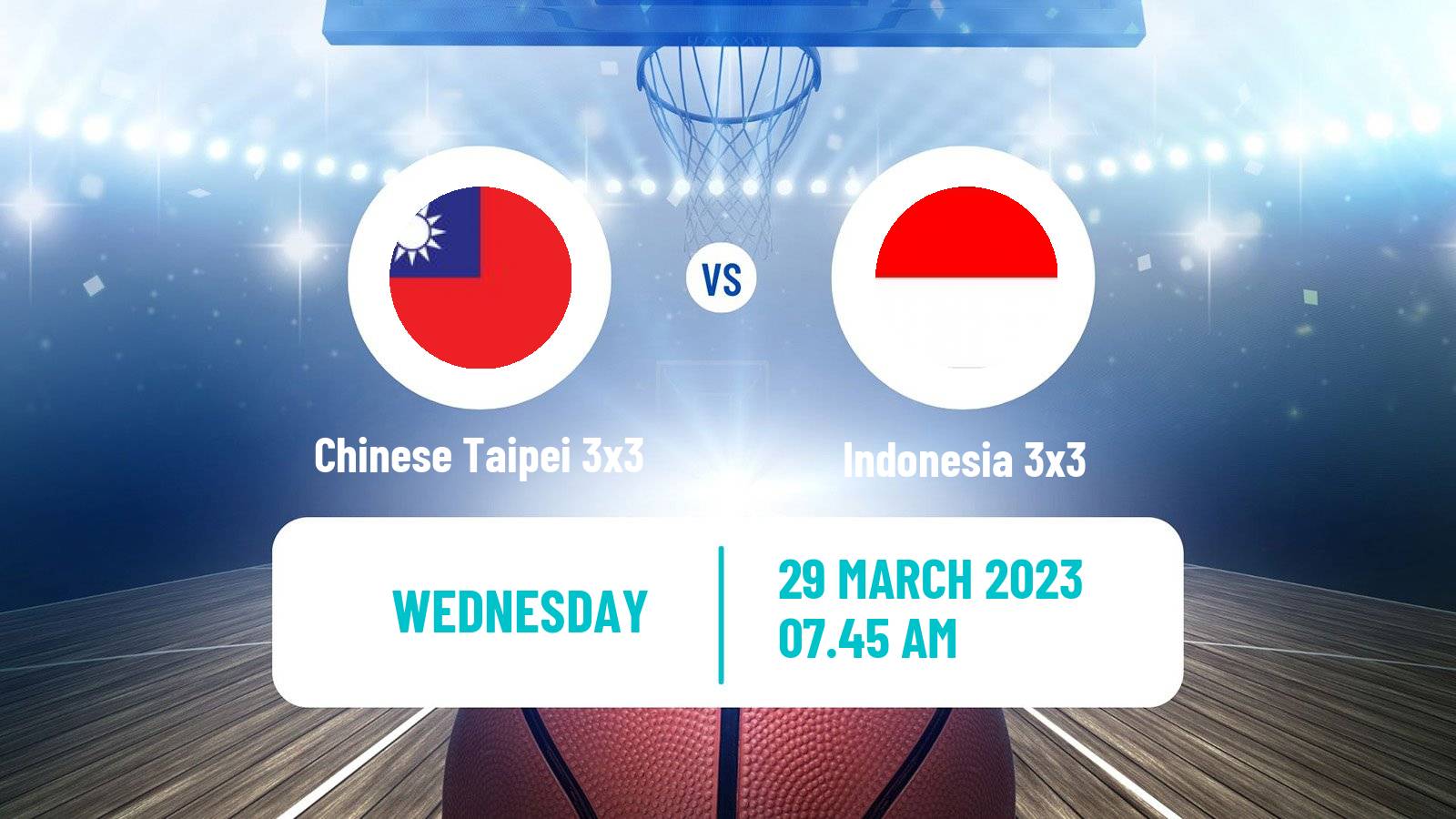 Basketball Asia Cup 3x3 Chinese Taipei 3x3 - Indonesia 3x3