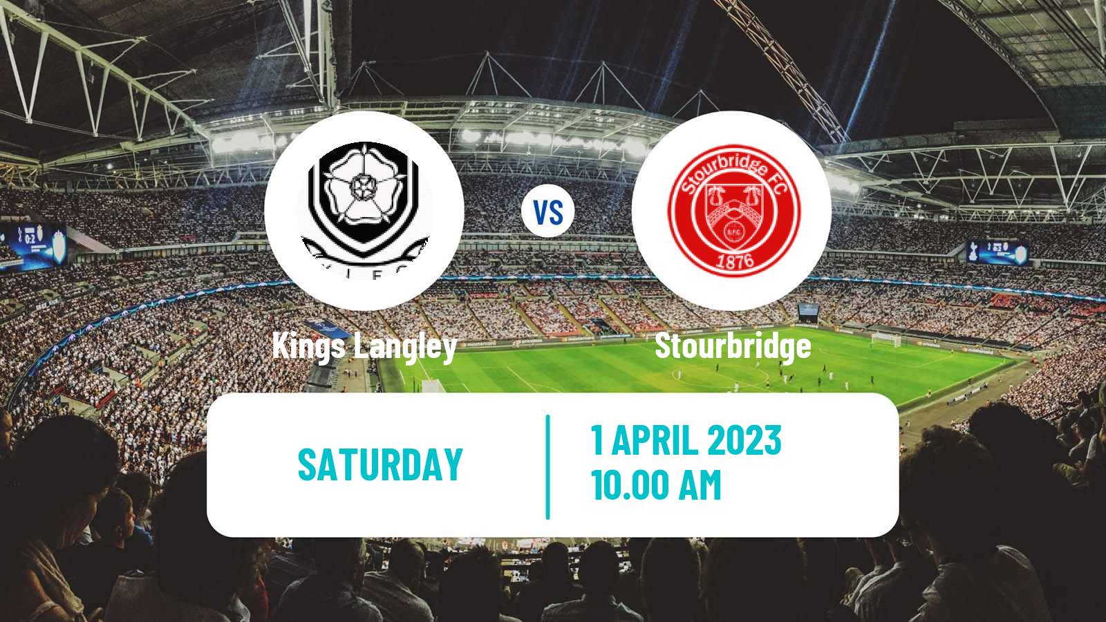 Soccer English Southern League Central Division Kings Langley - Stourbridge