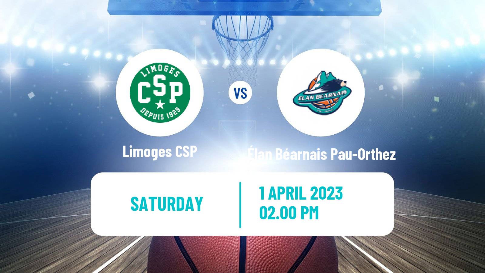 Basketball French LNB Limoges - Élan Béarnais Pau-Orthez