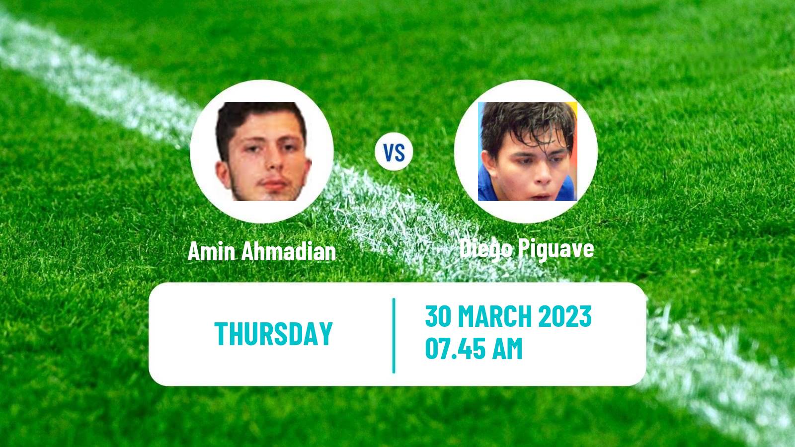 Table tennis Table Tennis Amin Ahmadian - Diego Piguave
