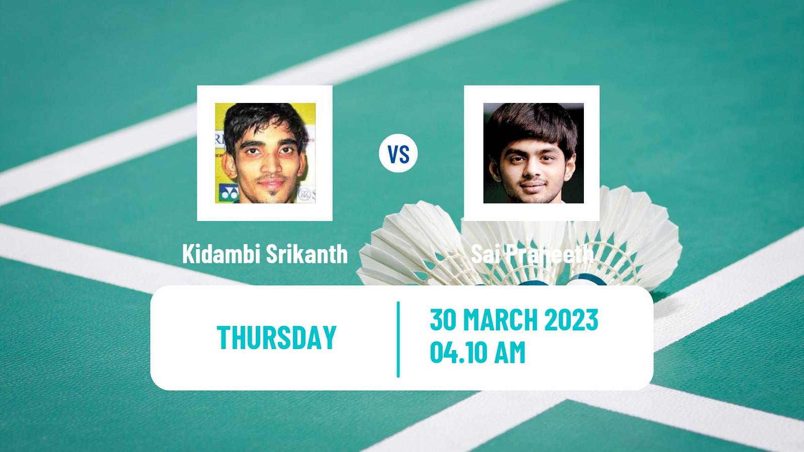 Badminton Badminton Kidambi Srikanth - Sai Praneeth