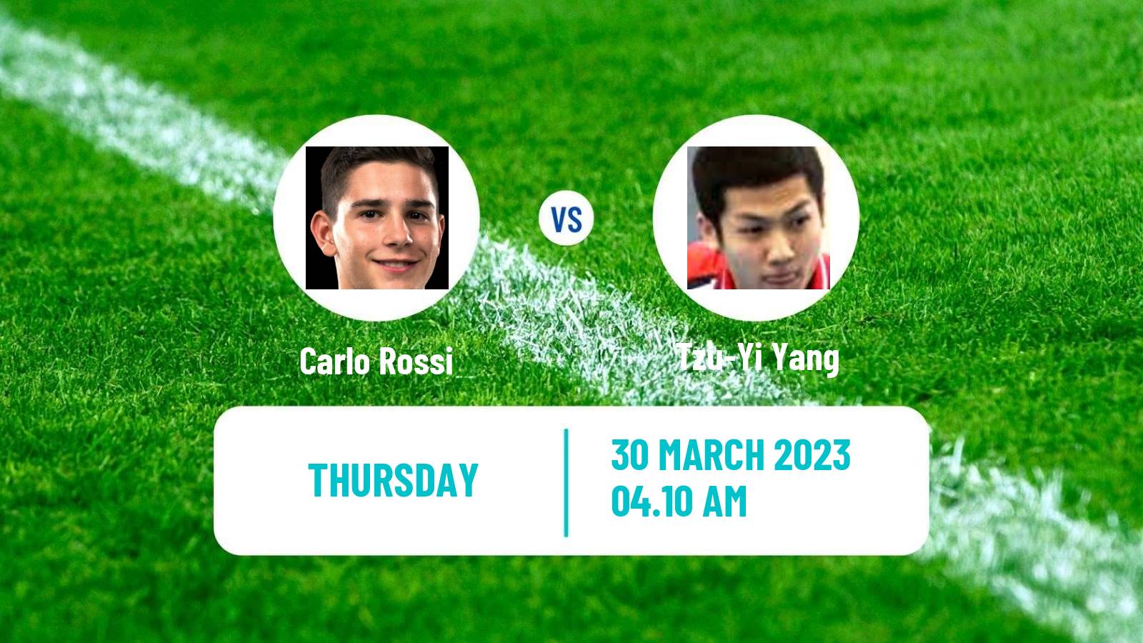 Table tennis Table Tennis Carlo Rossi - Tzu-Yi Yang