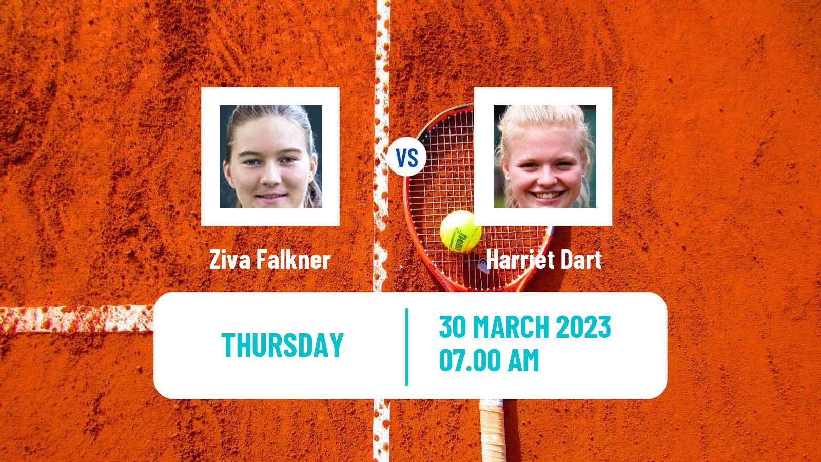 Tennis ITF Tournaments Ziva Falkner - Harriet Dart
