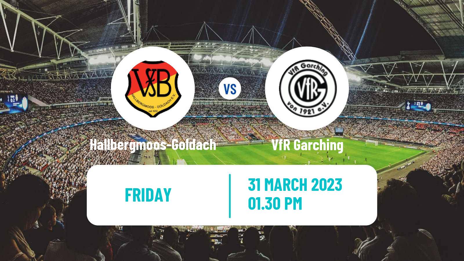 Soccer German Oberliga Bayern Süd Hallbergmoos-Goldach - Garching