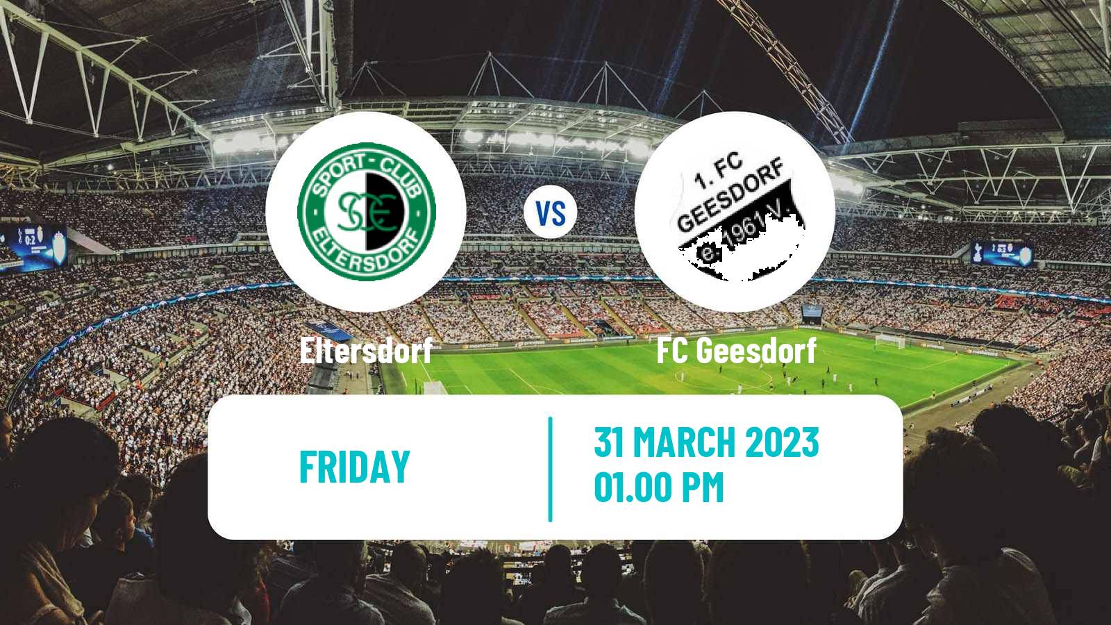 Soccer German Oberliga Bayern Nord Eltersdorf - Geesdorf