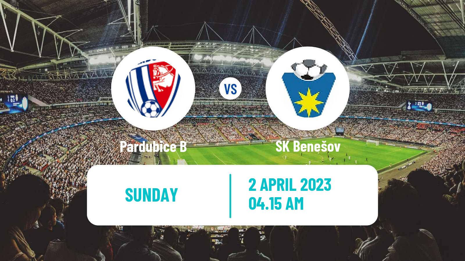 Soccer Czech CFL Group B Pardubice B - Benešov
