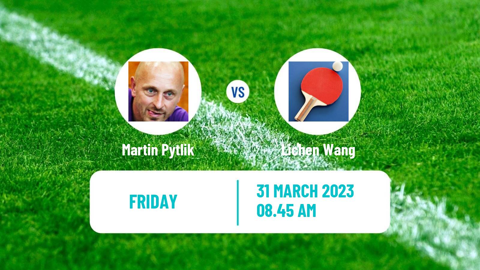 Table tennis Table Tennis Martin Pytlik - Lichen Wang