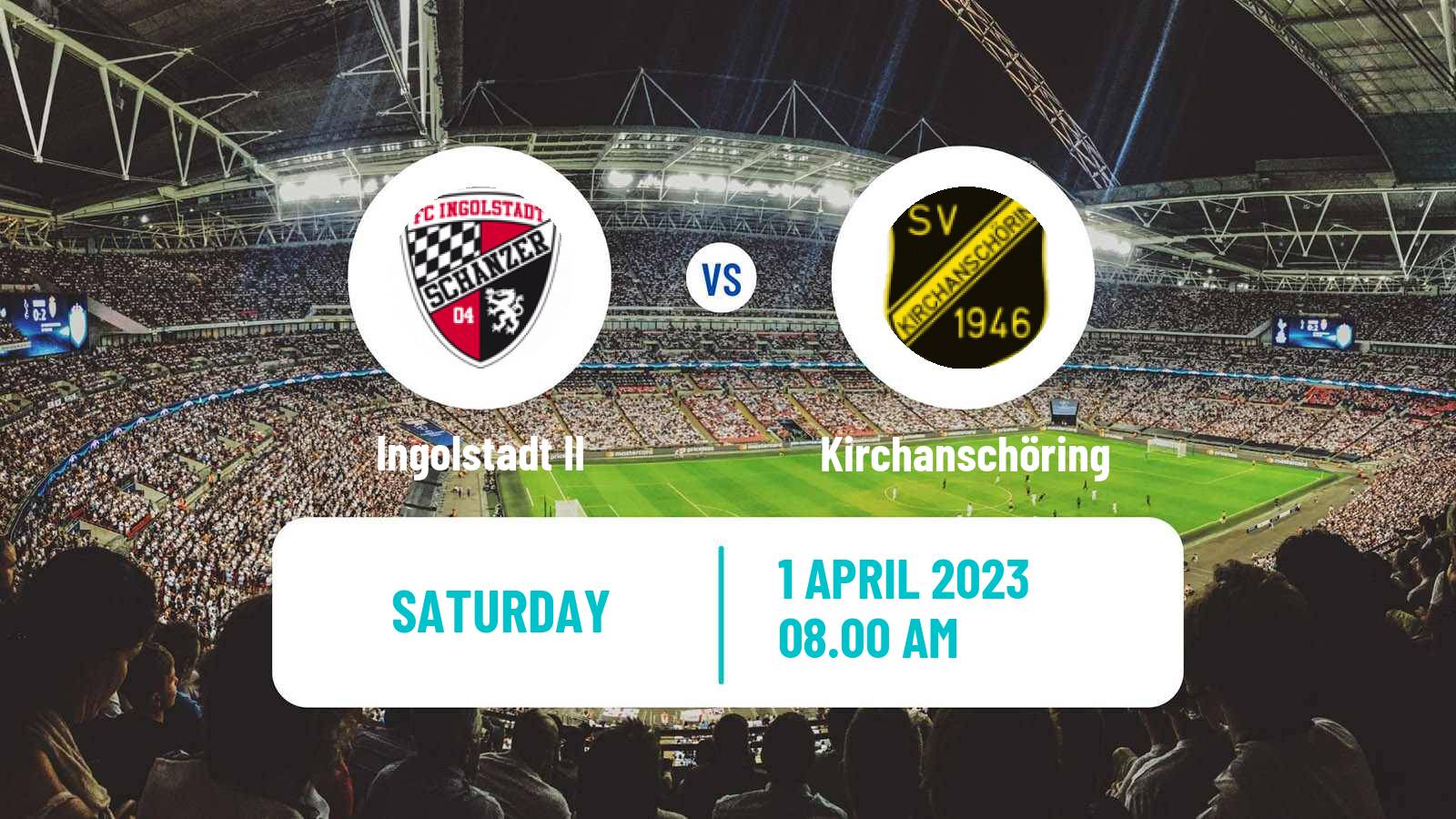 Soccer German Oberliga Bayern Süd Ingolstadt II - Kirchanschöring