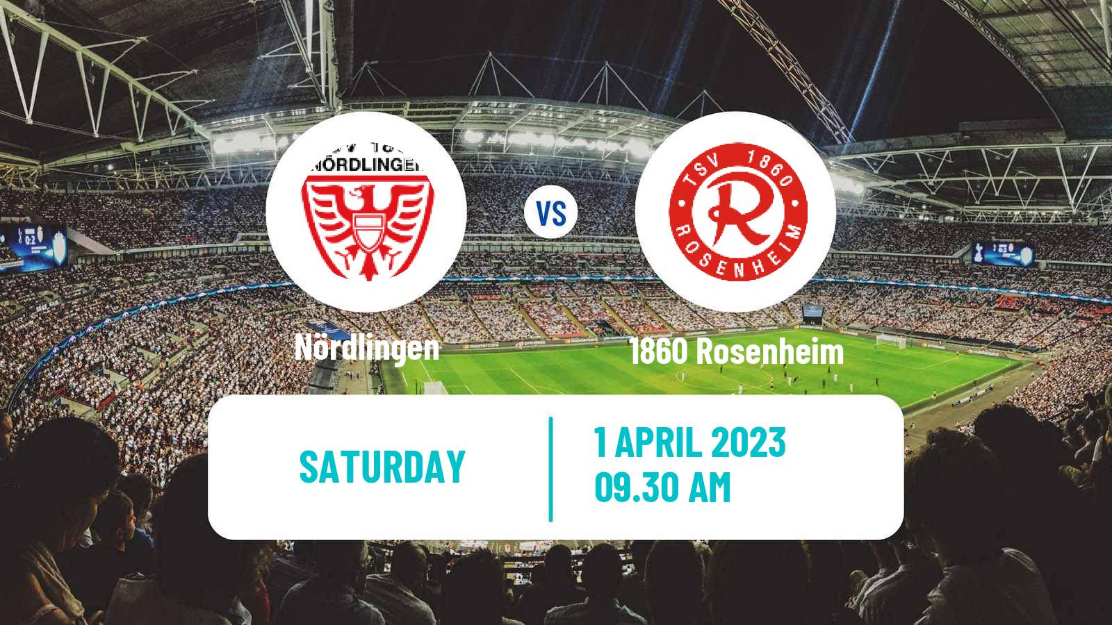 Soccer German Oberliga Bayern Süd Nördlingen - 1860 Rosenheim