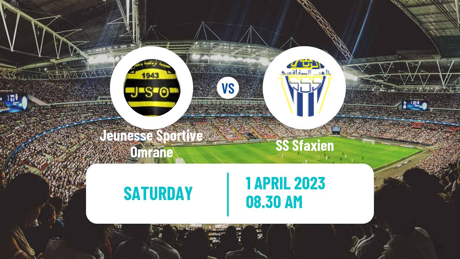 Soccer Tunisian Ligue 2 Jeunesse Sportive Omrane - SS Sfaxien