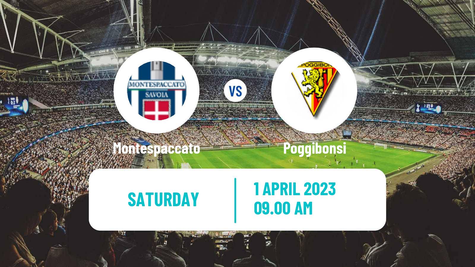 Soccer Italian Serie D - Group E Montespaccato - Poggibonsi