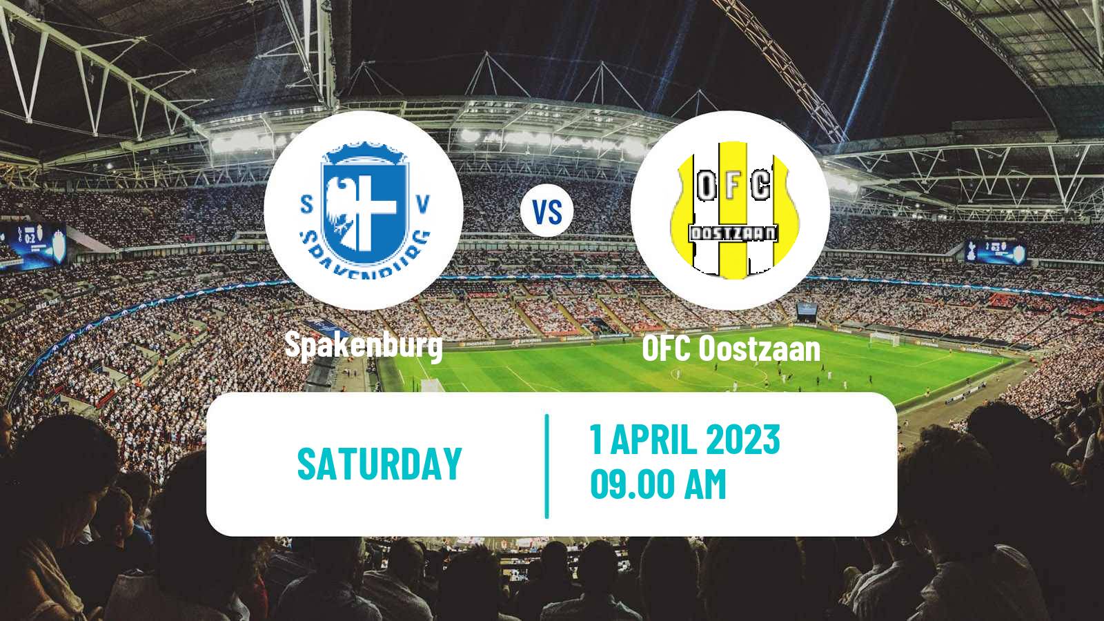 Soccer Dutch Tweede Divisie Spakenburg - OFC Oostzaan