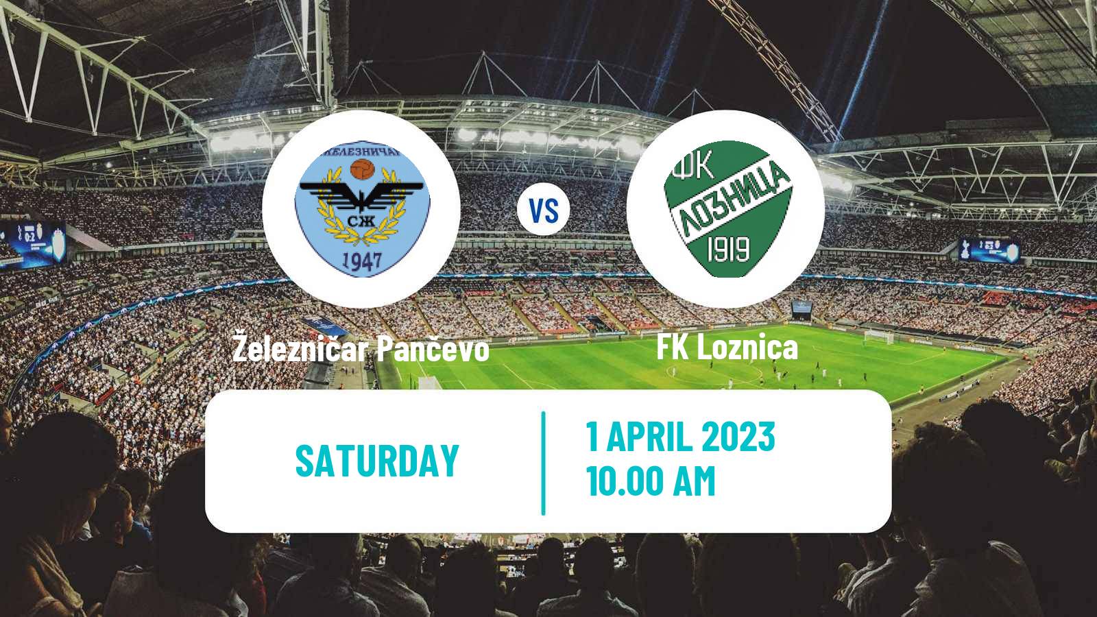Soccer Serbian Prva Liga Železničar Pančevo - Loznica