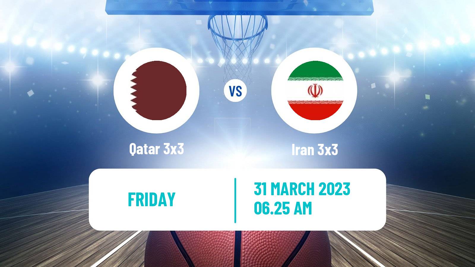 Basketball Asia Cup 3x3 Qatar 3x3 - Iran 3x3