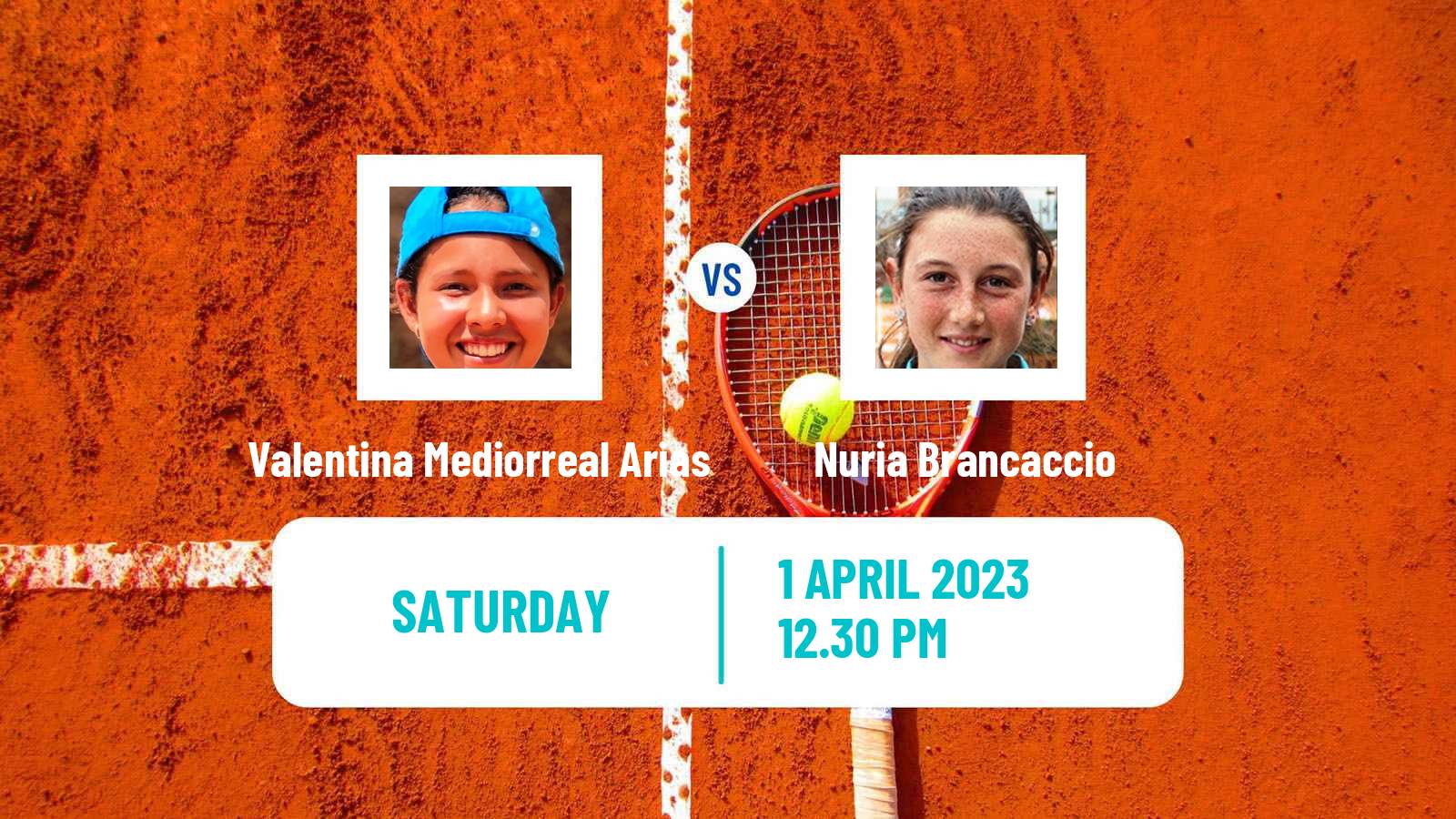 Tennis WTA Bogota Valentina Mediorreal Arias - Nuria Brancaccio