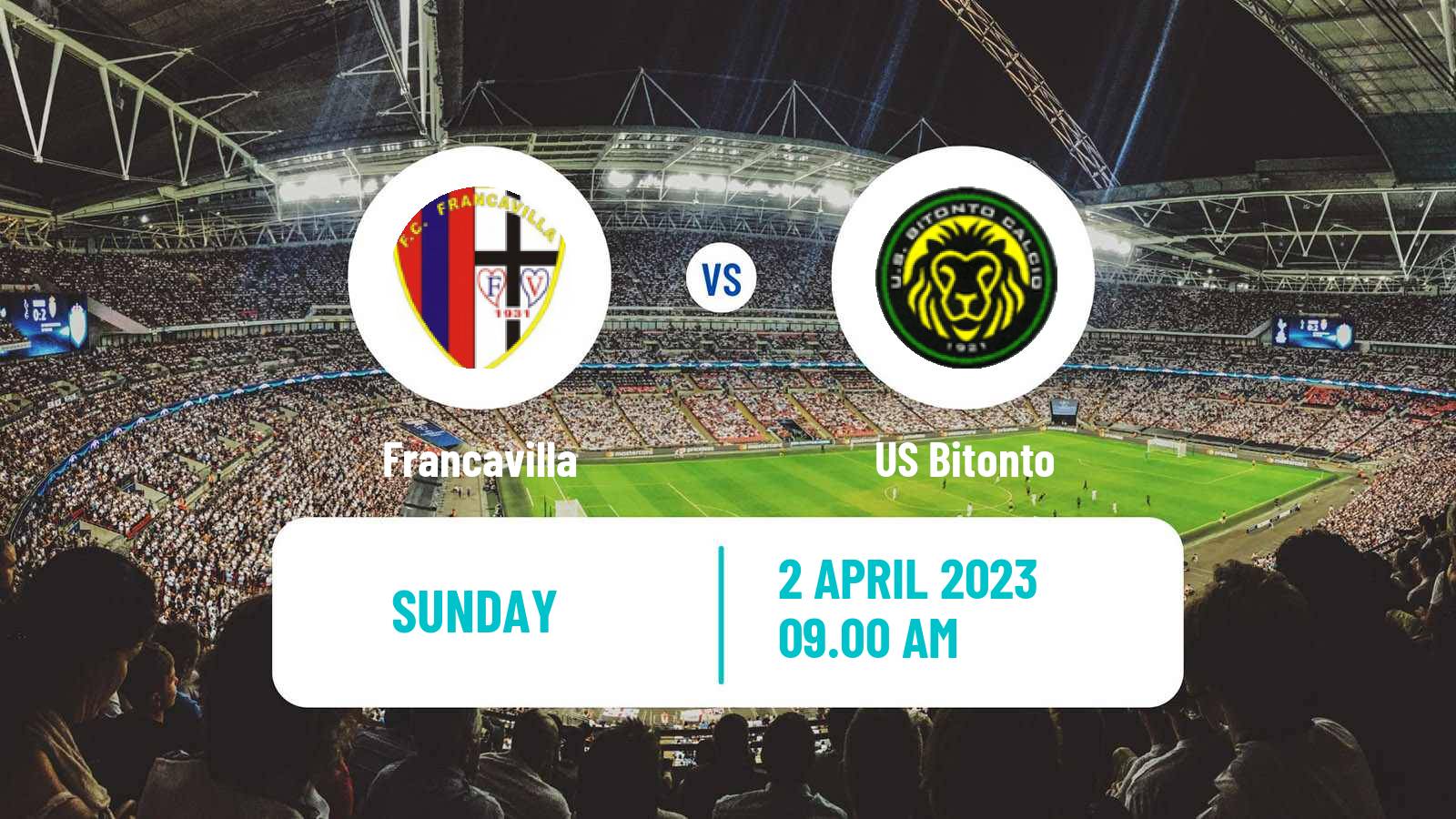 Soccer Italian Serie D - Group H Francavilla - Bitonto
