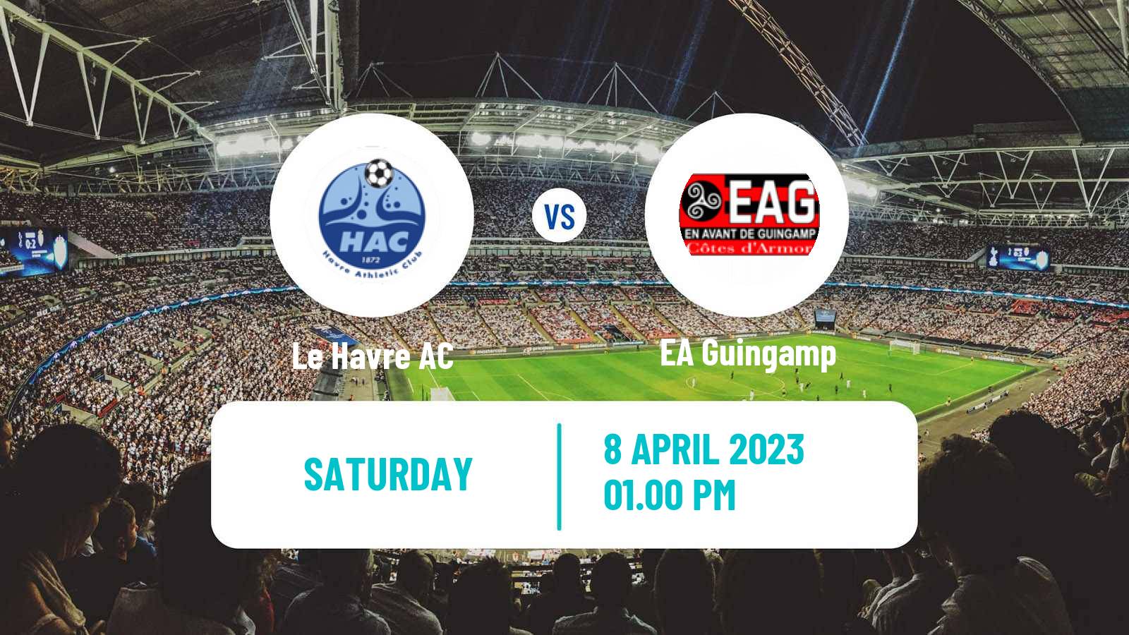 Soccer French Ligue 2 Le Havre - Guingamp