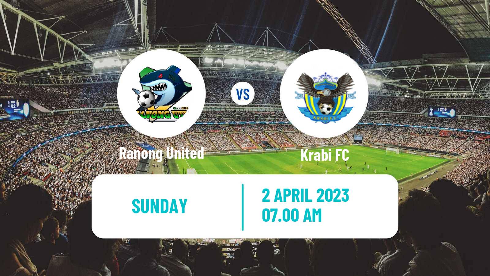 Soccer Thai League 2 Ranong United - Krabi
