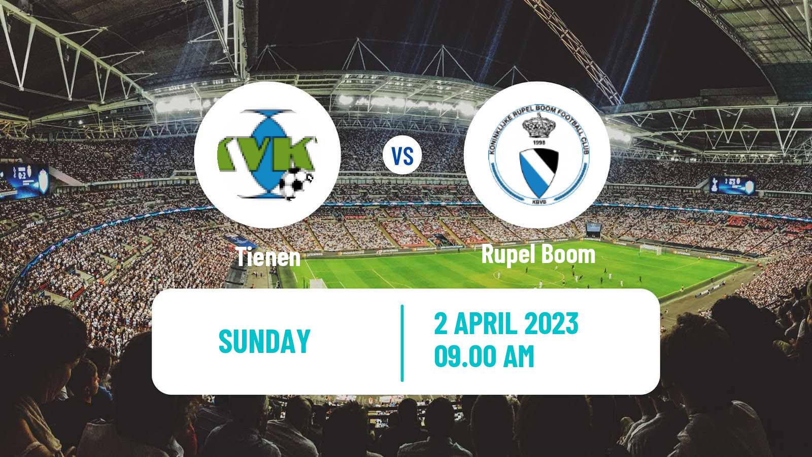 Soccer Belgian National Division 1 Tienen - Rupel Boom