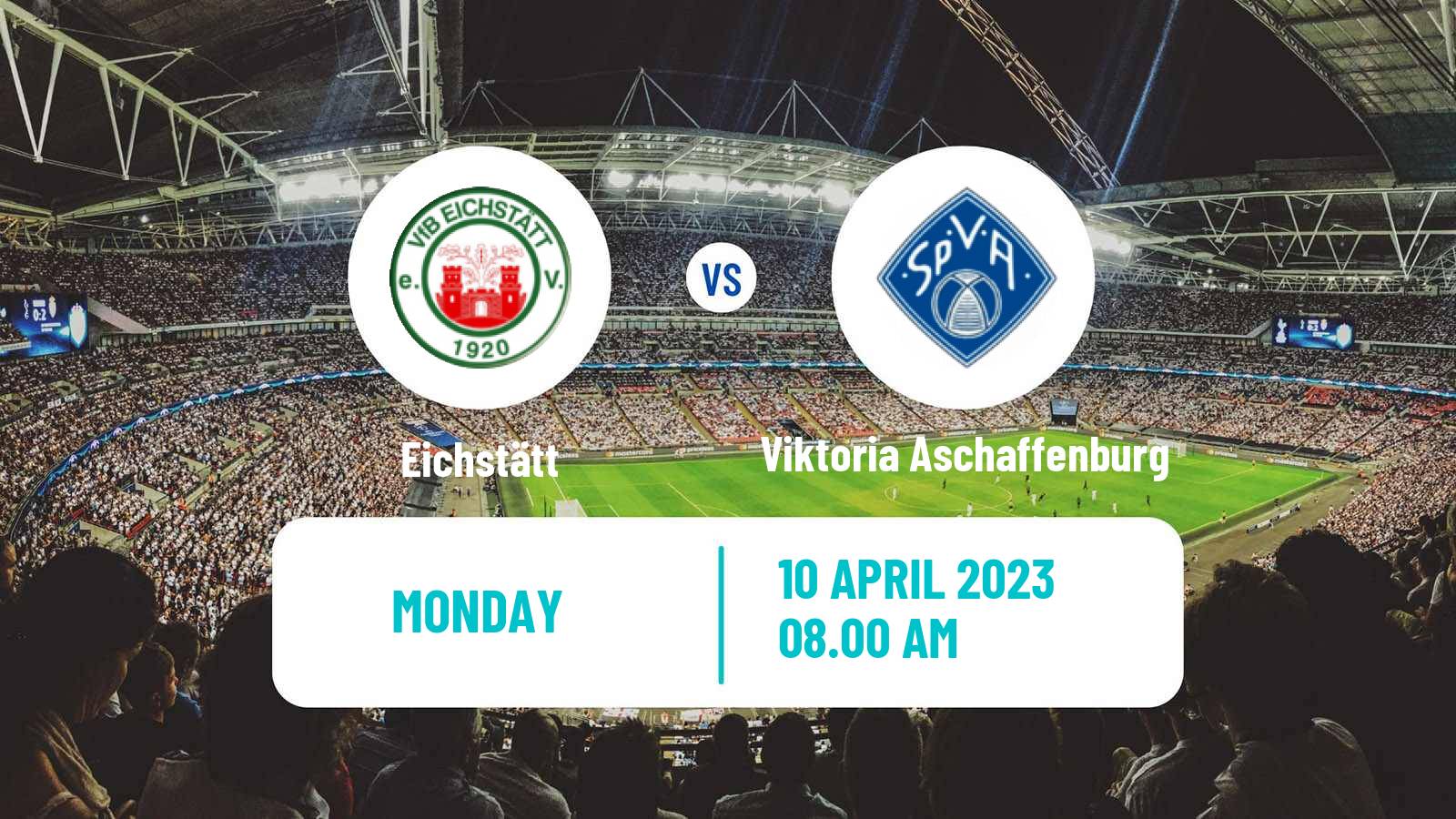 Soccer German Regionalliga Bayern Eichstätt - Viktoria Aschaffenburg
