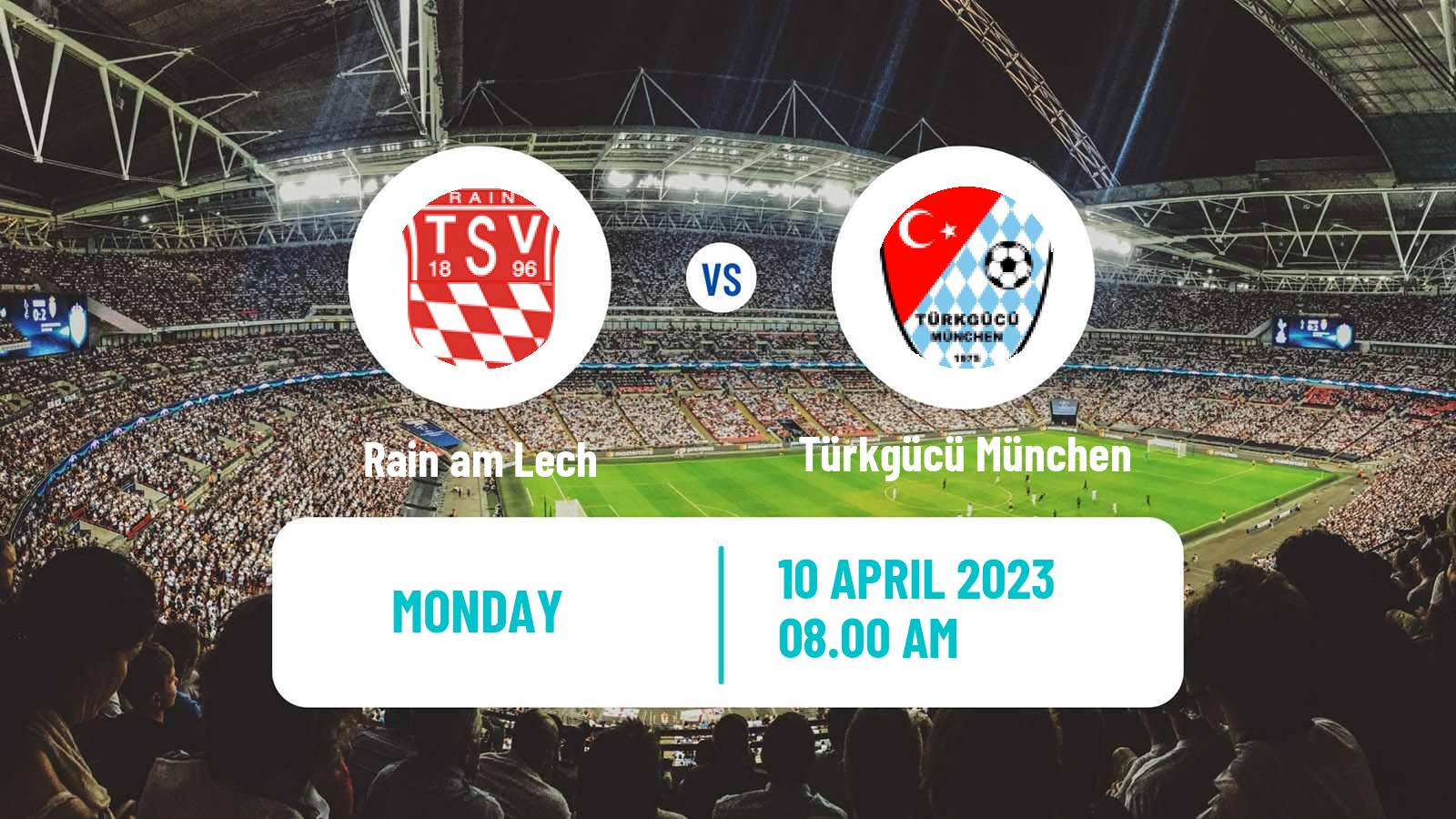 Soccer German Regionalliga Bayern Rain am Lech - Türkgücü München