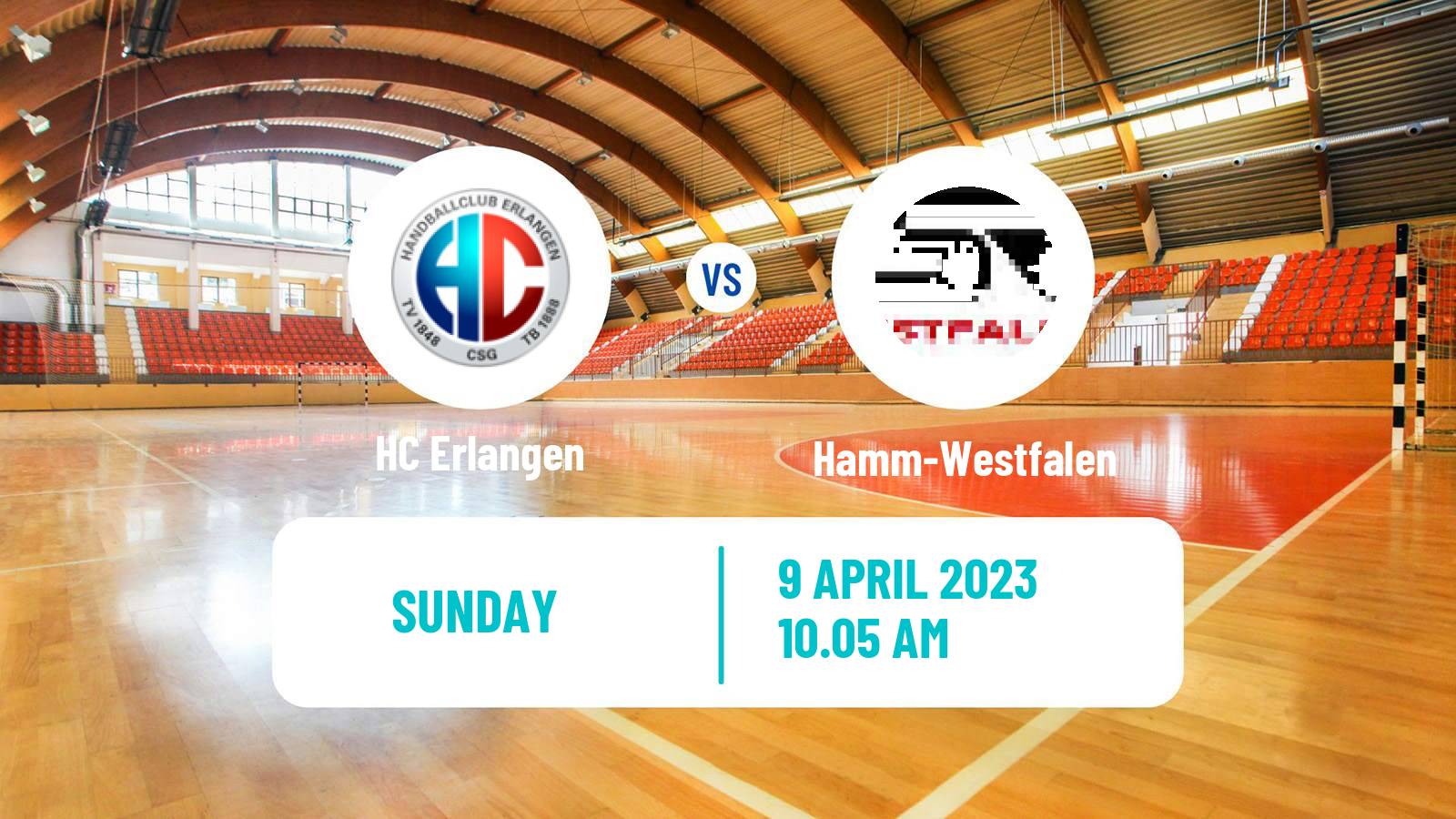 Handball German Bundesliga Handball Erlangen - Hamm-Westfalen
