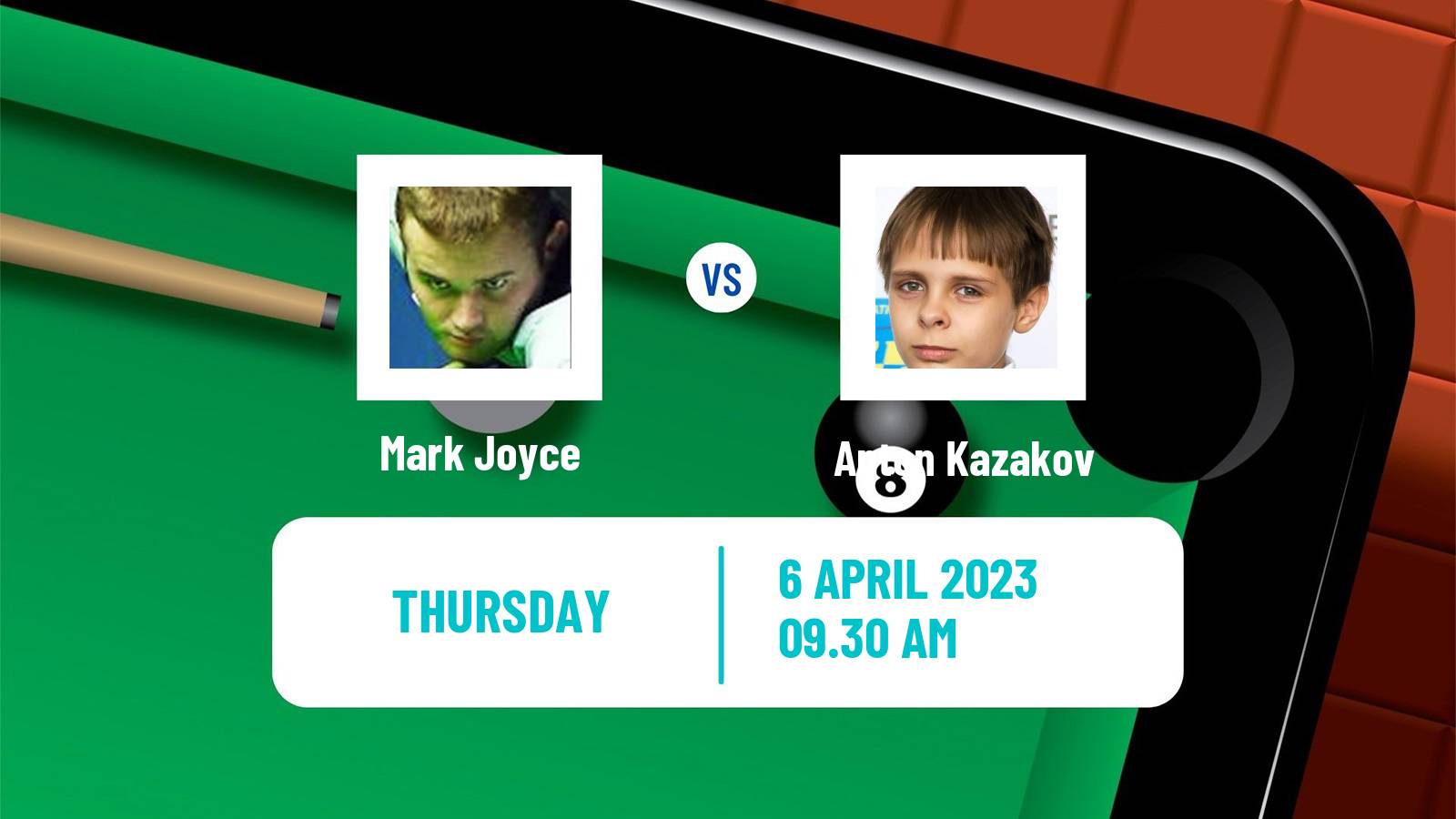 Snooker Snooker Mark Joyce - Anton Kazakov
