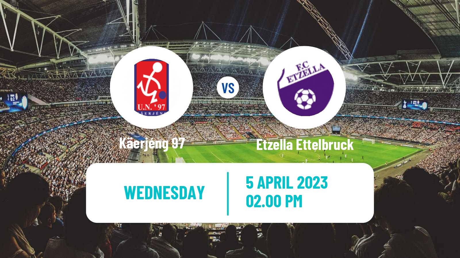 Soccer Luxembourg National Division Käerjéng 97 - Etzella Ettelbruck