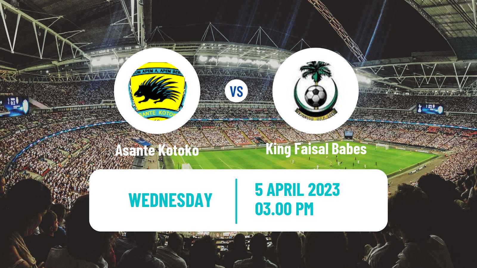 Soccer Ghanaian Premier League Asante Kotoko - King Faisal Babes