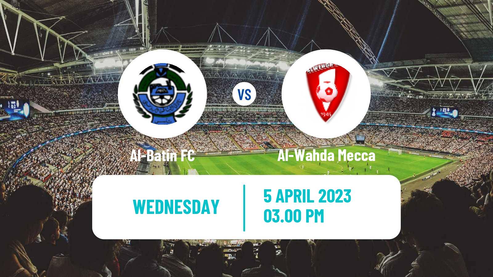 Soccer Saudi Professional League Al-Batin - Al-Wahda Mecca
