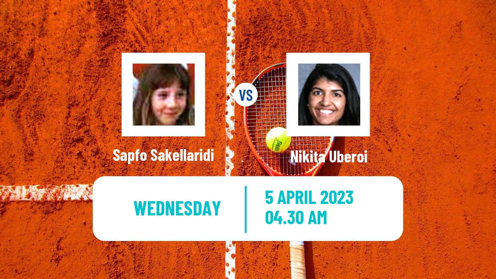 Tennis ITF Tournaments Sapfo Sakellaridi - Nikita Uberoi