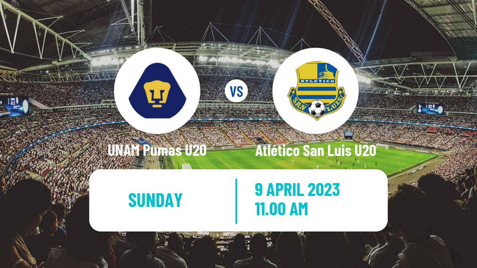 Football Mexican Liga MX U20 UNAM Pumas U20 - Atlético San Luis U20