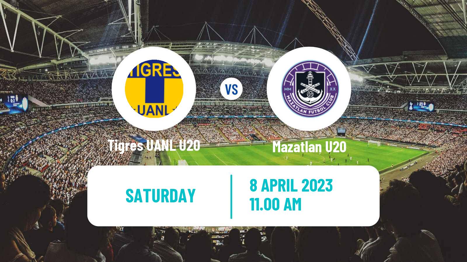 Football Mexican Liga MX U20 Tigres UANL U20 - Mazatlan U20