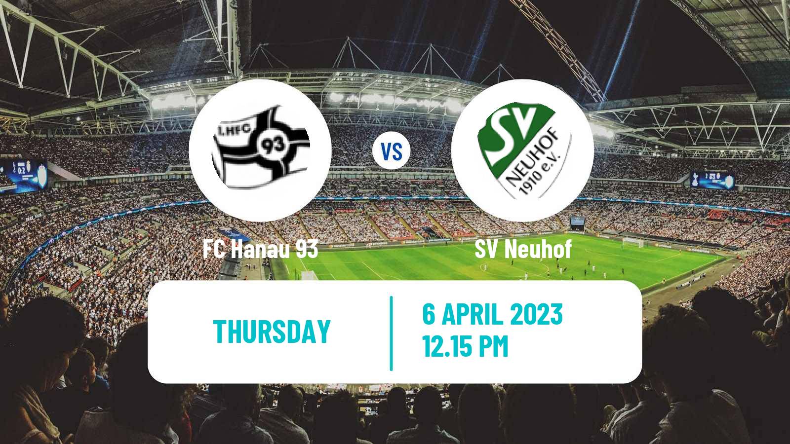 Soccer German Oberliga Hessen Hanau - Neuhof