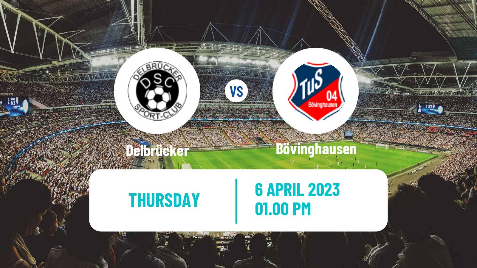 Soccer German Oberliga Westfalen Delbrücker - Bövinghausen