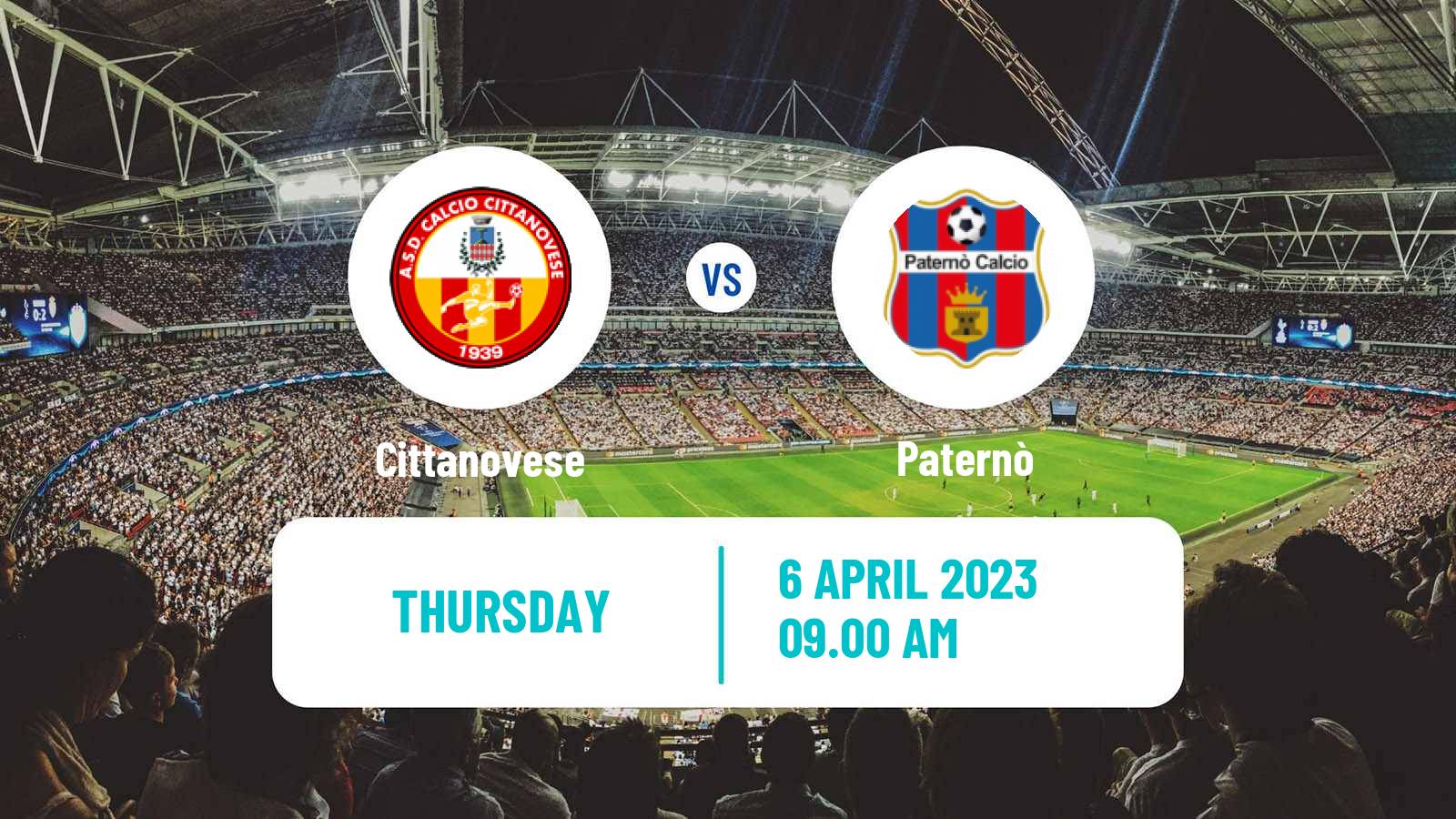 Soccer Italian Serie D - Group I Cittanovese - Paternò