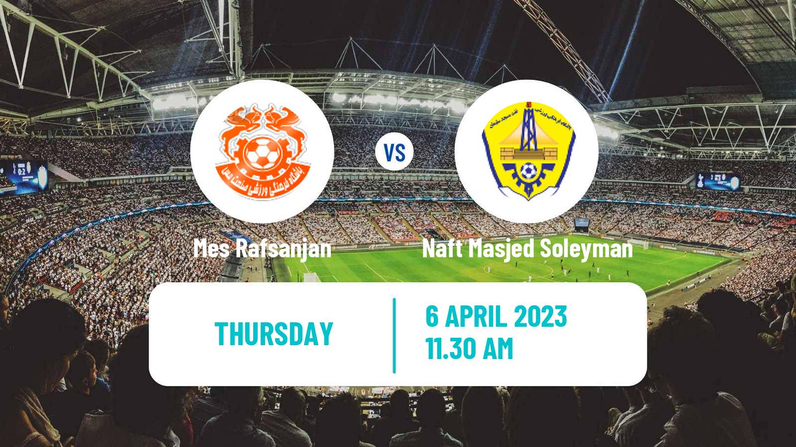 Soccer Iran Pro League Mes Rafsanjan - Naft Masjed Soleyman