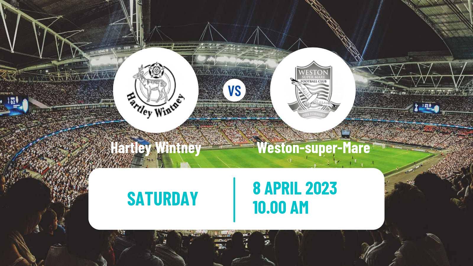 Soccer English Southern League South Division Hartley Wintney - Weston-super-Mare