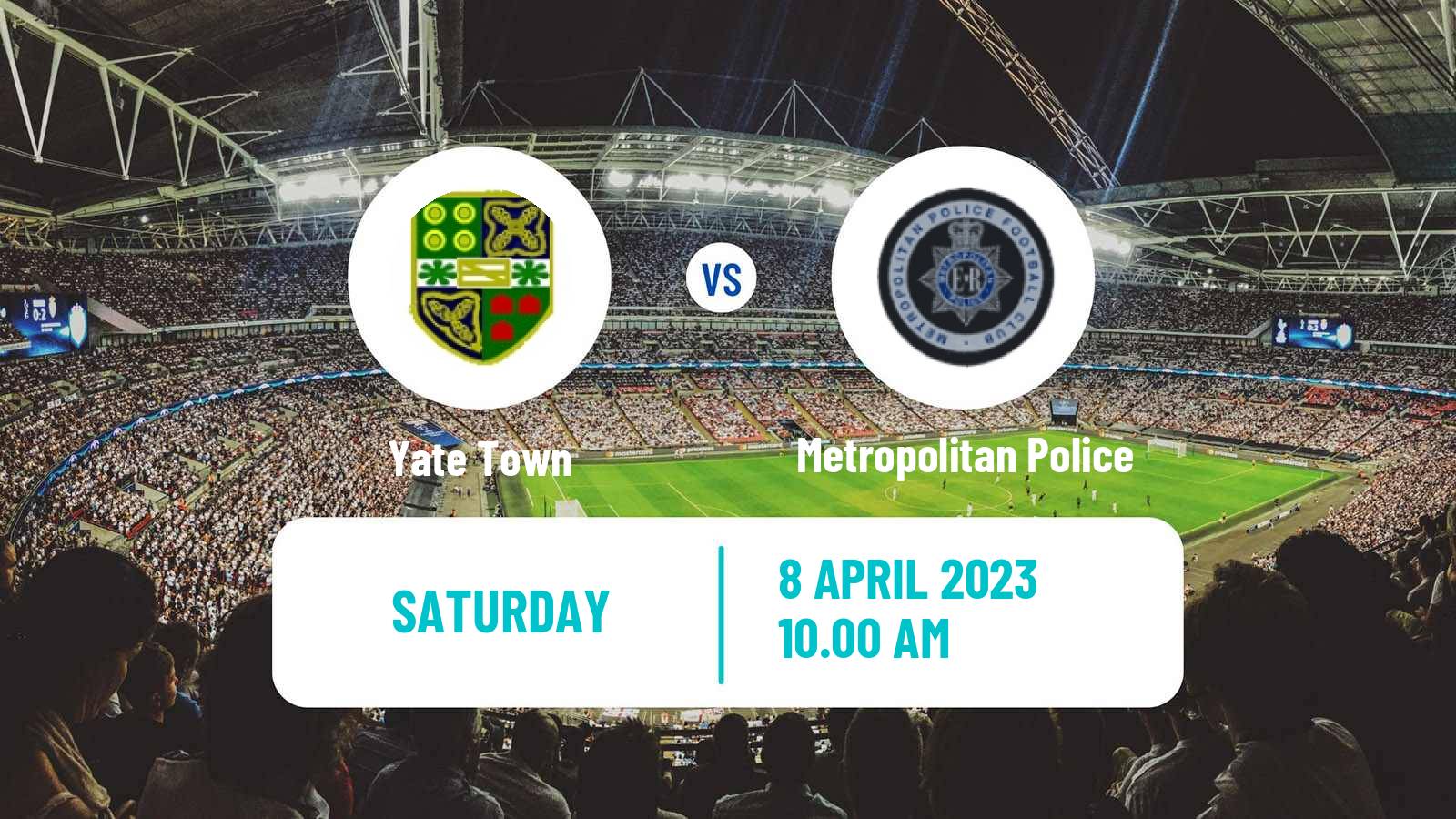 Soccer English Southern League South Division Yate Town - Metropolitan Police