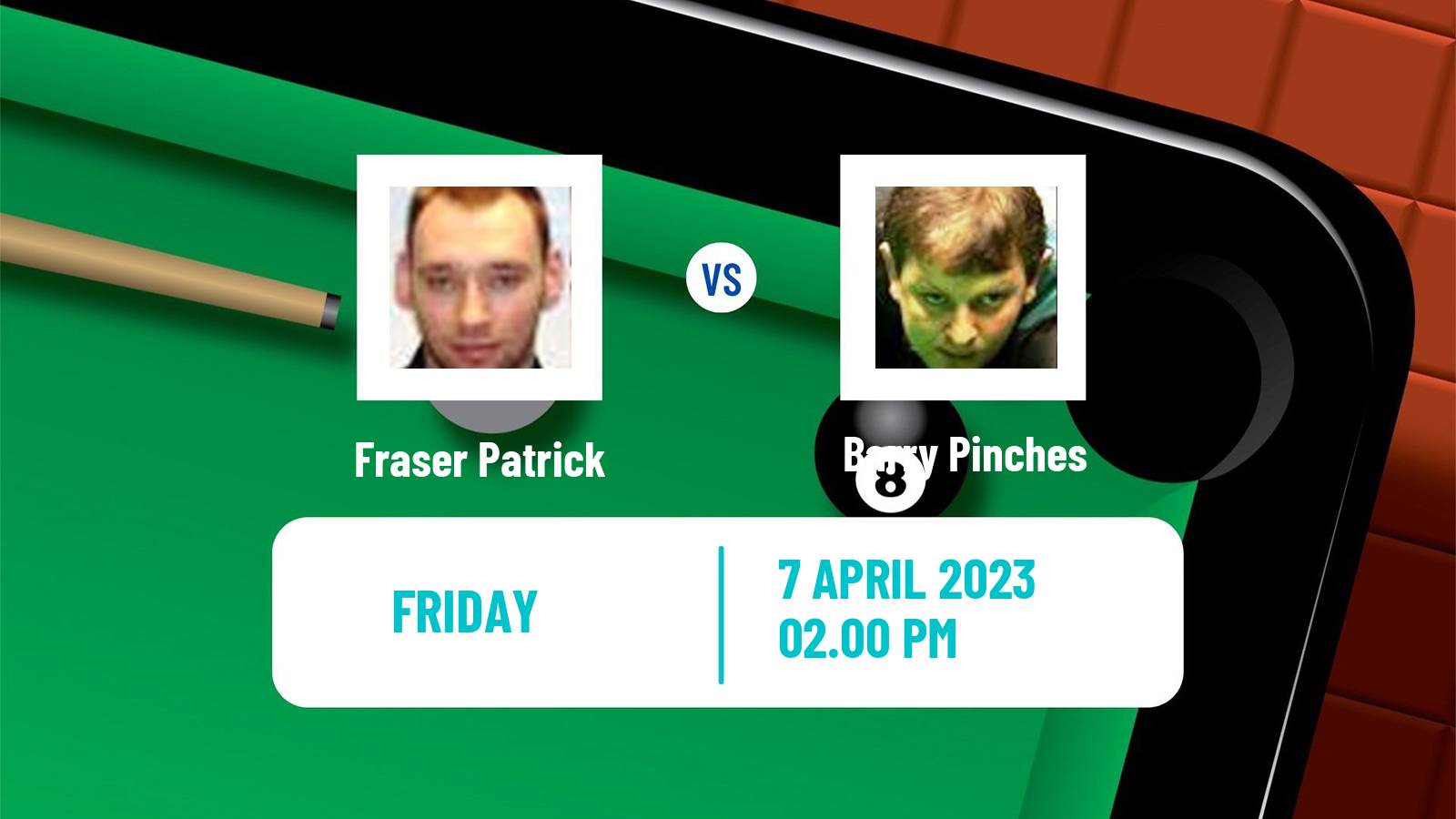 Snooker Snooker Fraser Patrick - Barry Pinches