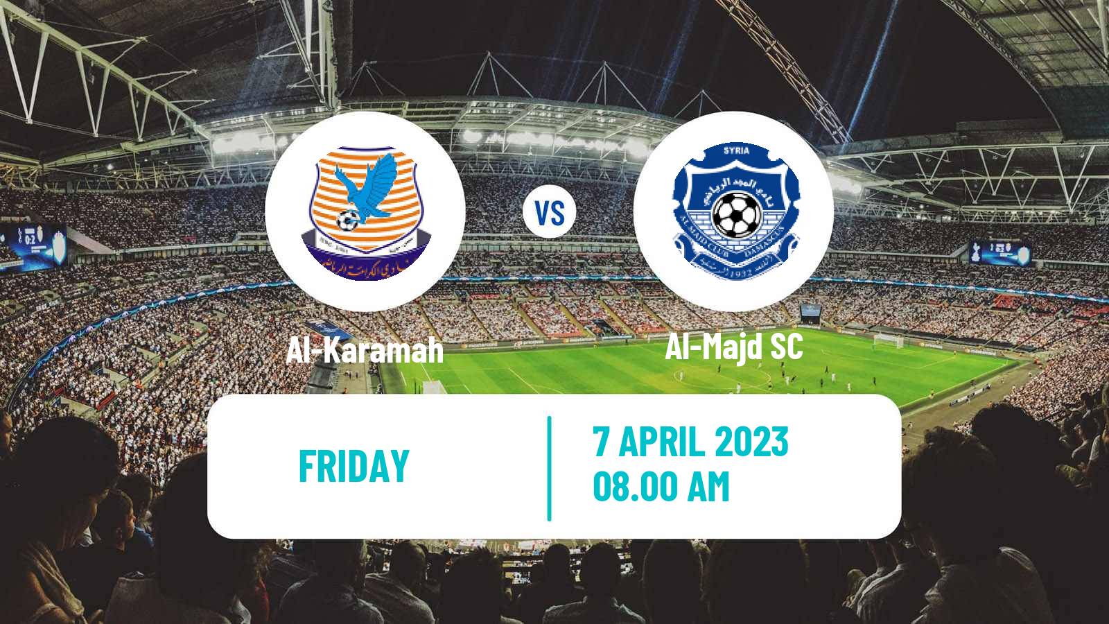 Soccer Syrian Premier League Al-Karamah - Al-Majd
