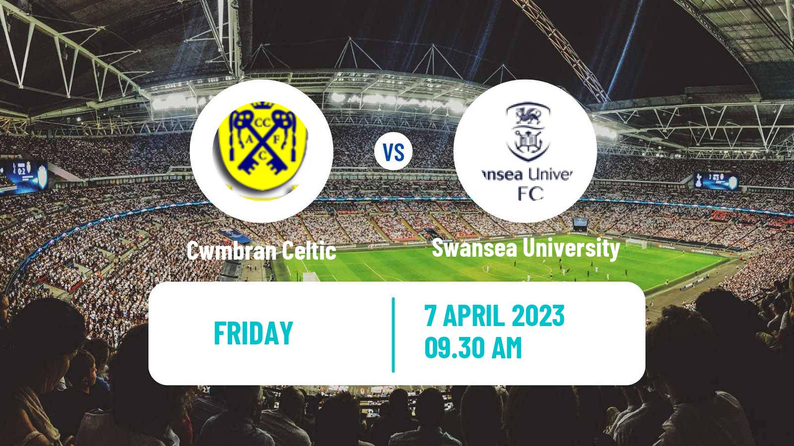 Soccer Welsh Cymru South Cwmbran Celtic - Swansea University